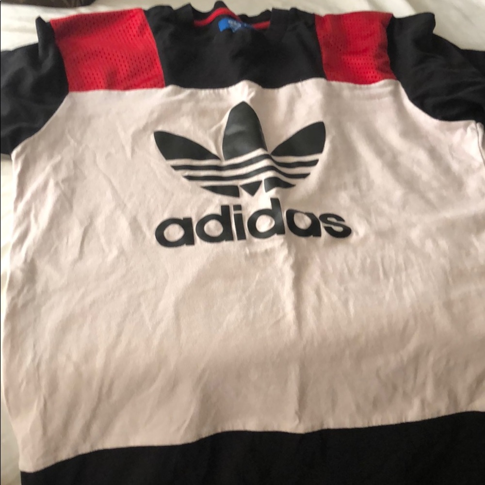 Trade adidas tee for larger tee
